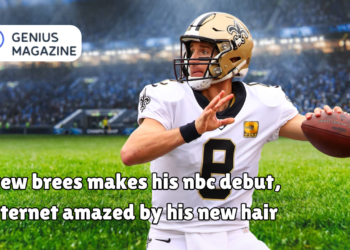 drew brees makes his nbc debut, internet amazed by his new hair
