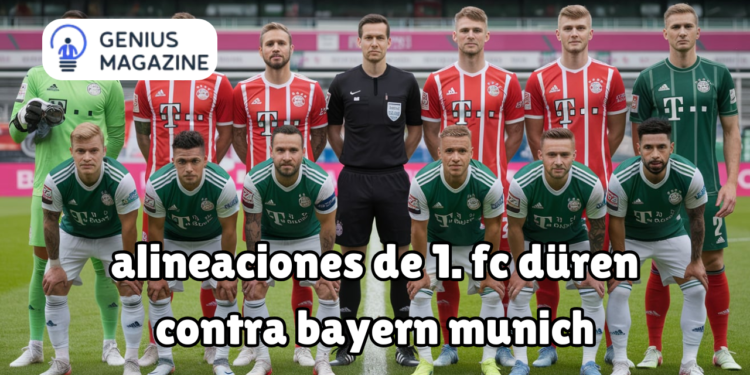 alineaciones de 1. fc düren contra bayern munich