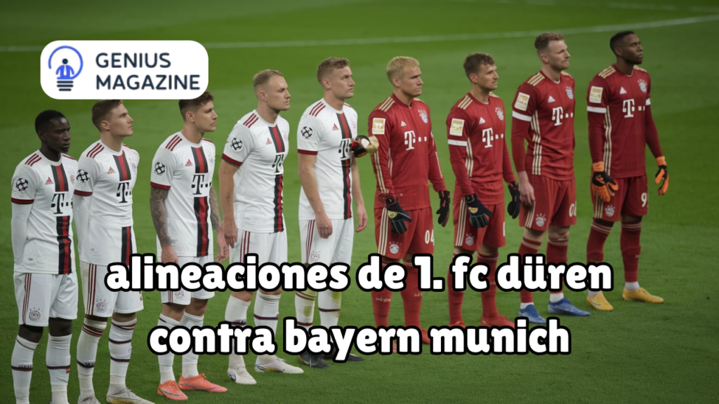 alineaciones de 1. fc düren contra bayern munich