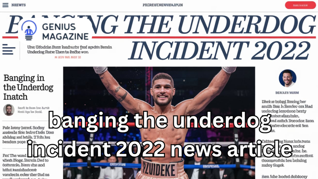 banging the underdog incident 2022 news article